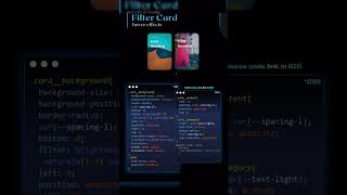 🔥 Trending Filter Card Hover Effect in CSS3! 💻✨||#shorts #shortvideo #css3animation #filters #web3d