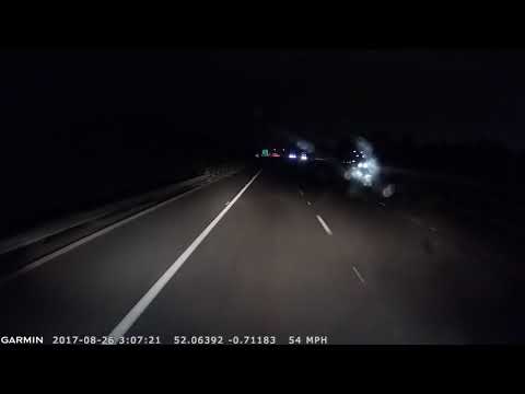 Dashcam footage of moments before fatal M1 crash