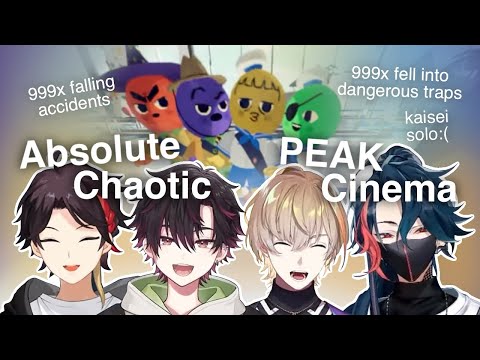 (eng sub) ZERO Survival Instinct w/ Akina, Soma, Kanato, Kaisei 🏔️ Nijisanji PEAK Funny Moment にじさんじ