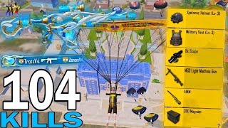 104 KILLS!😍 NEW BEST LOOT GAMEPLAY with BEST SET🔥PUBG MOBILE - BGMI