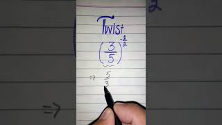 Fraction Negative Exponent Fraction | Fraction| Exponent | #maths #shorts