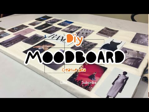 DIY Moodboard with Cardboard & Thermocol | Unique Visual Inspiration Board for Designers