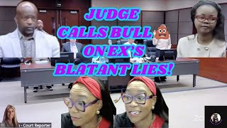 The REAL Judge Vonda Bailey Calls 🐂 On Ex's Testimony!