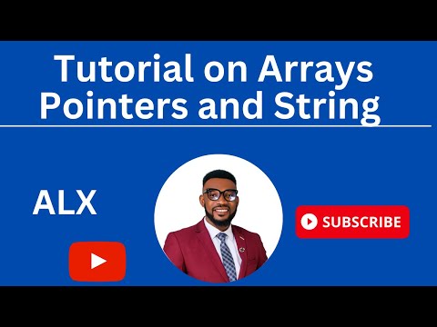 Tutorial on Pointers Arrays  and Strings