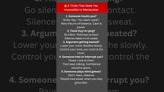 This Is How You Control Any Situation  #mindreset #manipulation #control #psychology