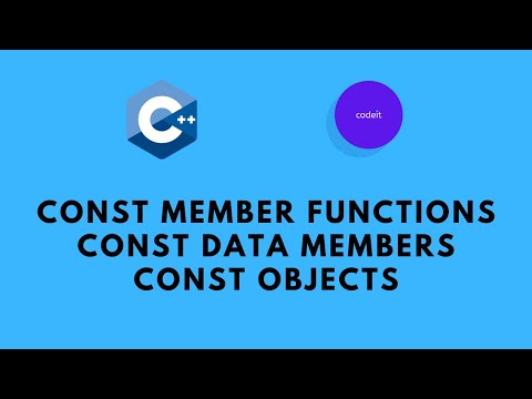 Constant Members and Objects of Class | C++ for Beginners | Urdu/Hindi