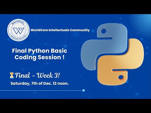 Complete Python Basics Recap Week 1-3  Learn Python for Beginners