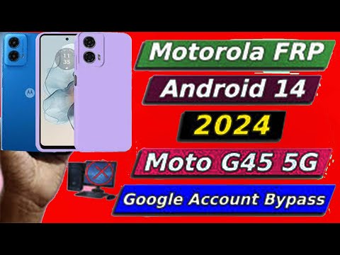 Motorola G45 5G Frp Bypass Without Pc   Motorola G45 Google Account Lock Remove New Method 2024