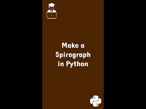 Make a Spirograph in Python | Turtle