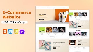 Responsive Shop E-Commerce Website Design | HTML, CSS & JavaScript | Free Source Code