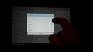 How to setup the text to speech settings on a Samsung Galaxy Tab