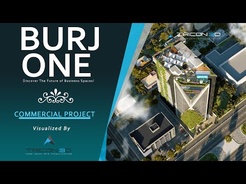 Burj One - Commercial Project | Shopping Mall & Apartments | 3D Visualization | #3dart | #Tricon3D