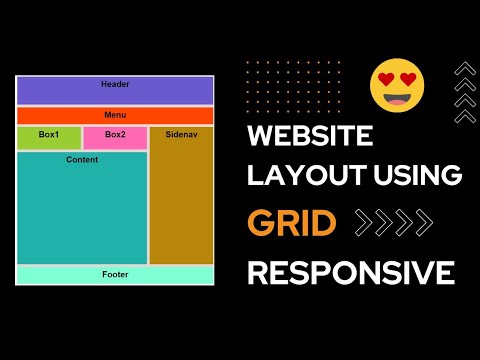 Responsive || Website Layout Using Grid ** | CSS | #websites #layout #css  #html5