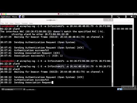 Wireless Hacking 60 Fake Authentication