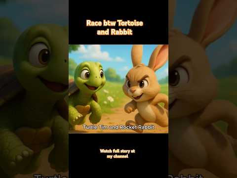 Tortoise and Rabbit #tortoiseandrabbit #aianimatedstories #hareandtortoise #airace #aishortsviral