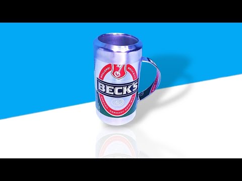 Make Amazing Cups  with handles Using Soda Cans and recyclable materials.