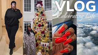 Vlog ✨️ ATL for the weekend to Celebrate life, I'm obsessed with red nails