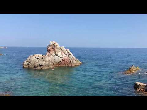 Exploring Playa de Lloret on Costa Brava, Spain, beautiful beaches and views