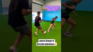 Lateral Change Of Direction Quickness! Athlete Quickness Training! #shorts