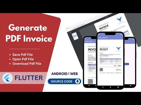 Generate Pdf Invoice in Flutter | How to Create Professional Pdf Invoices using Flutter