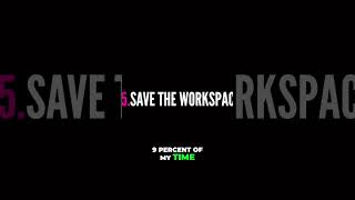 SETUP and SAVE Your Workspace. Full Video: https://youtu.be/7p8hREQPK2U