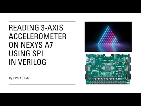 SPI on FPGA 3-Axis Accelerometer Nexys A7 or Basys 3 w/ PmodACL2 Verilog