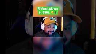 Richest content creators In S8UL 🤑🤑💸 #bgmi #shorts #s8ul #viral #games #pubg