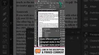 How to Apply Paragraph Styles Without Doing MANUALLY #shorts #shortsvideo #viral