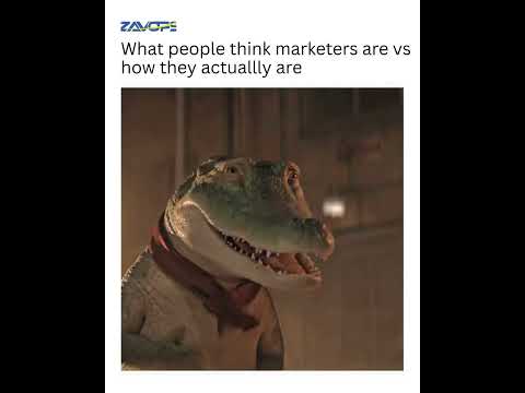 Marketers look like beasts, but deep down… just pookies 🐊💚#expectationvsreality  #zavops