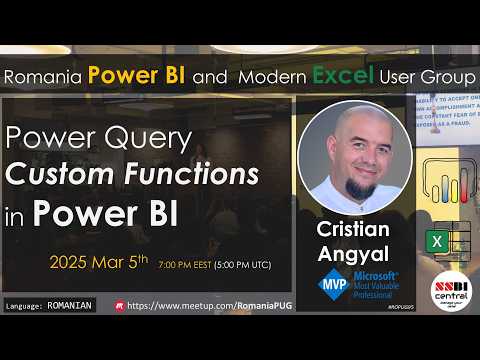 Power Query Custom Functions in Power BI, Excel or DFG2 | Cristian Angyal