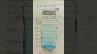 A beautiful page for your diary 💫⭐✨savings tracker  series -1 #journaladdict