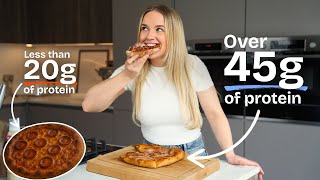 POV: I made a pizza with over 45g of protein - Macro Friendly Fakeaway