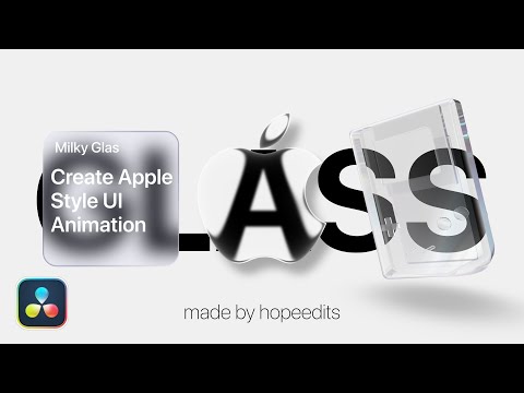 Top 3 Apple Style GLASS Effects for DaVinci Resolve