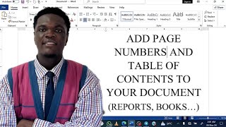 Page Numbering & Table of Contents in MS Word | Reports, Books & More