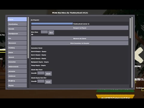 🔥 PEAK Mod Menu v2.4 - The Most Powerful & Feature-Packed Mod EVER!
