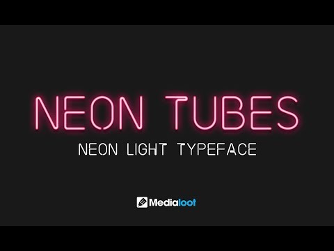 Neon Tubes Font Demo - Creating a Neon Glow Effect with Photoshop