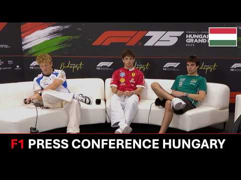 F1 Pre-Race Press Conference – Leclerc, Lawson & Stroll | Hungarian GP 2025!