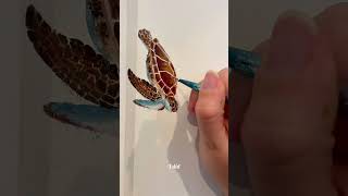 What should I paint next?? 🤫🐢#PaintingAnimalsUntilCaught #TurtleArt #WildlifeArt