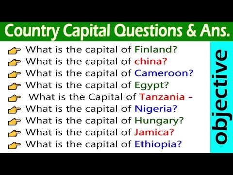 COUNTRY CAPITALS LEARN IN EASY WAY HINDI RAILWAY EXAMS SSC EXAM