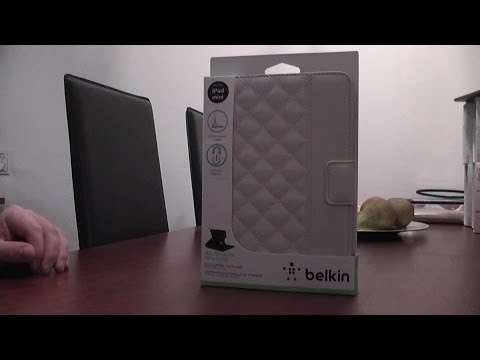 Belkin white quilted iPad mini case unboxing