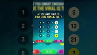 Are You Smart Enough to Solve the Viral IQ Test? 🧠✨ || Challenge Your Mind 🧩🔥 #iqtest  #viralvideo