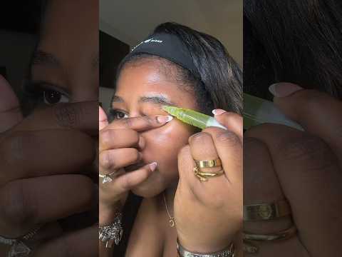 First time waxing my brows; using Nad’s Hair Removal Precise Wax Wand #eyebrows #waxing #maintenance