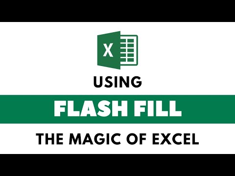 How to Learn Flash Fill in Excel | The Magic of Excel