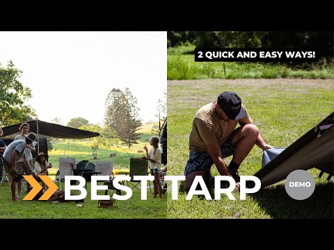 Quick & Easy Aussie Tarp Set Up | Configuration Three & Four