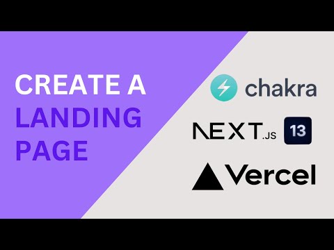 Build a Professional Landing Page with Next.js 13, Chakra UI and Vercel