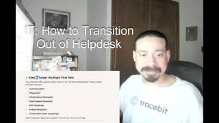 IT: How to transition out of Helpdesk