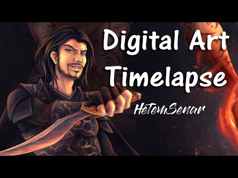 Digital Painting Process || MY FIRST TIMELAPSE :D