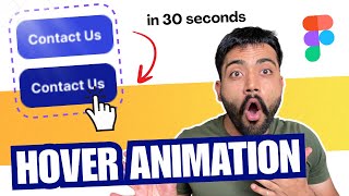 Figma Button HOVER Animation in 30 SECONDS Easy Way | Button Figma Animation #figma #hoveranimation