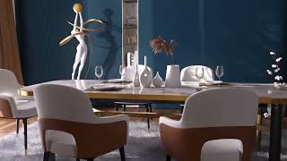 Blender Interior Design - Dining Room | DARK CODE