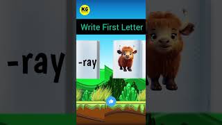 Write the First Letter! ✏️ | X for X-ray 🩻, Y for Yak 🐃, Z for Zebra 🦓 | Fun for Kids!